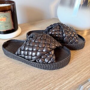 Born in Morocco Maid in Spain Black Sandals Size 37 / 6.5